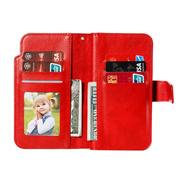 For iPhone 11 Litchi Texture Horizontal Flip Leather Case, with Nine Card Slots & Wallet & Photo Frame