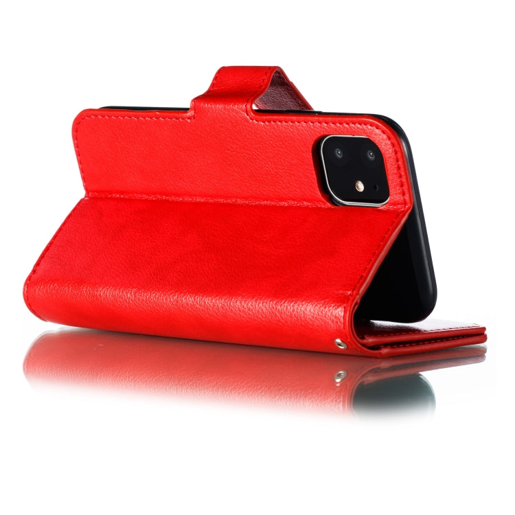 For iPhone 11 Litchi Texture Horizontal Flip Leather Case, with Nine Card Slots & Wallet & Photo Frame