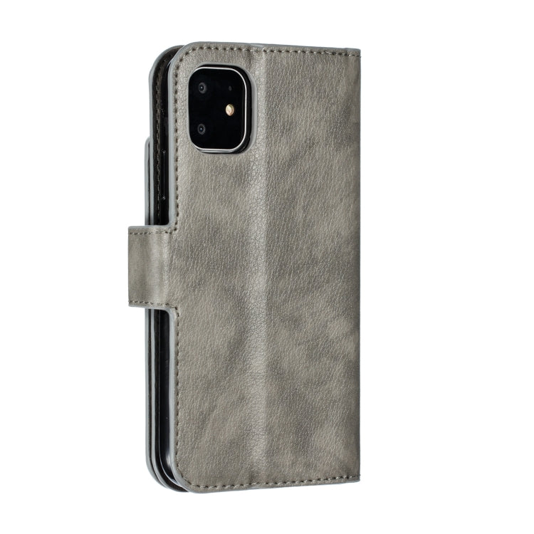 For iPhone 11 Litchi Texture Horizontal Flip Leather Case, with Nine Card Slots & Wallet & Photo Frame