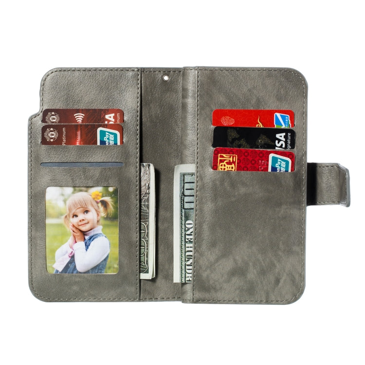 For iPhone 11 Litchi Texture Horizontal Flip Leather Case, with Nine Card Slots & Wallet & Photo Frame