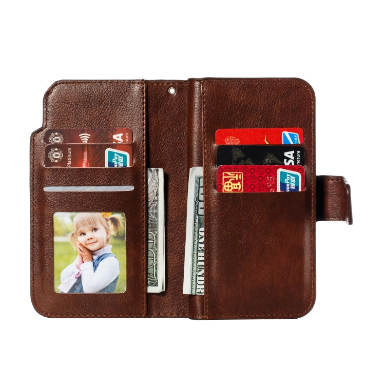 For iPhone 11 Pro Litchi Texture Horizontal Flip Leather Case, with Nine Card Slots & Wallet & Photo Frame