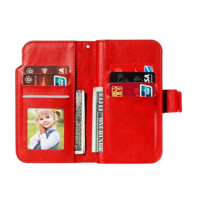 For iPhone 11 Pro Litchi Texture Horizontal Flip Leather Case, with Nine Card Slots & Wallet & Photo Frame
