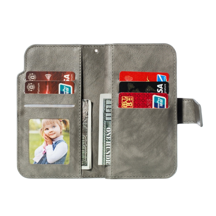 For iPhone 11 Pro Litchi Texture Horizontal Flip Leather Case, with Nine Card Slots & Wallet & Photo Frame