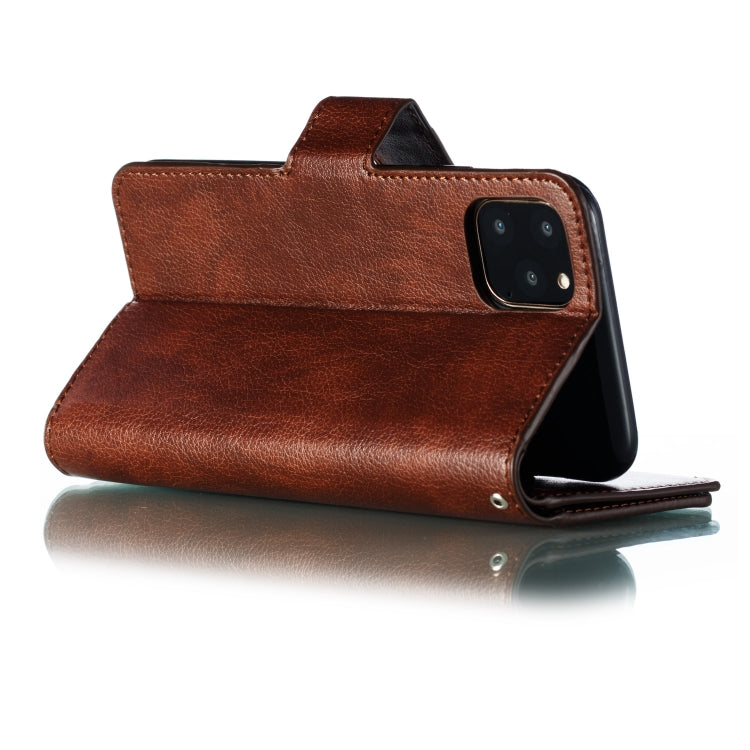 For iPhone 11 Pro Max Litchi Texture Horizontal Flip Leather Case, with Nine Card Slots & Wallet & Photo Frame