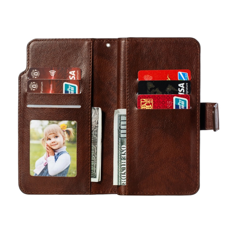 For iPhone 11 Pro Max Litchi Texture Horizontal Flip Leather Case, with Nine Card Slots & Wallet & Photo Frame
