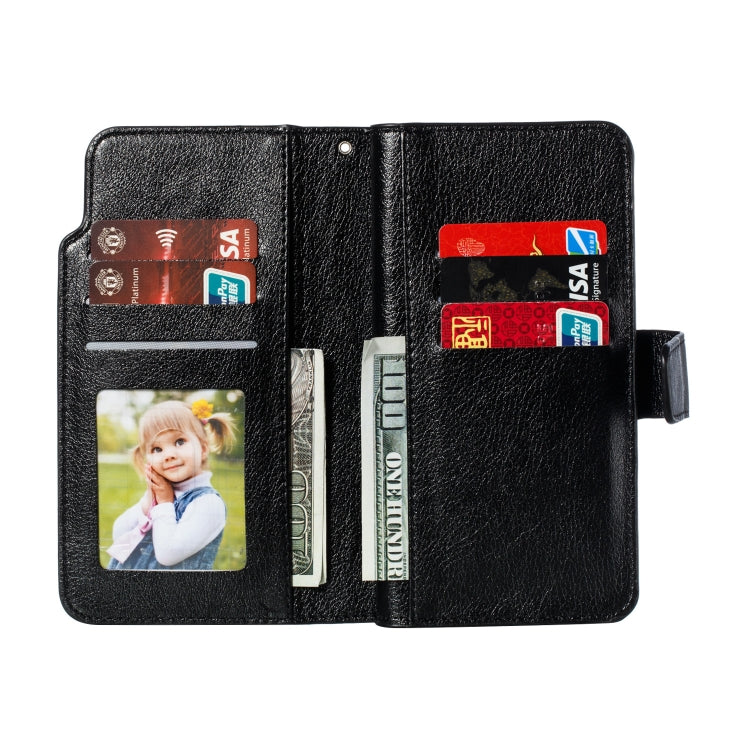 For iPhone 11 Pro Max Litchi Texture Horizontal Flip Leather Case, with Nine Card Slots & Wallet & Photo Frame