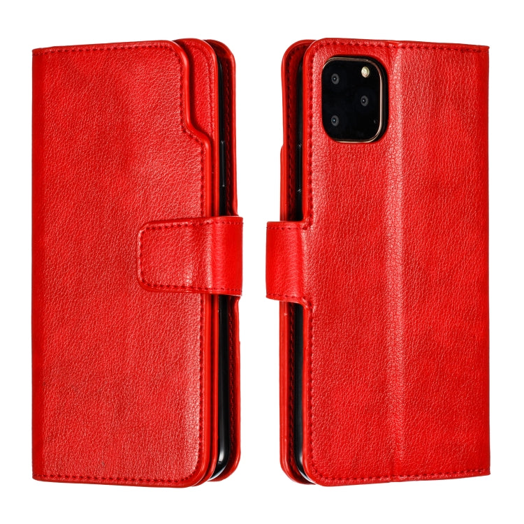 For iPhone 11 Pro Max Litchi Texture Horizontal Flip Leather Case, with Nine Card Slots & Wallet & Photo Frame