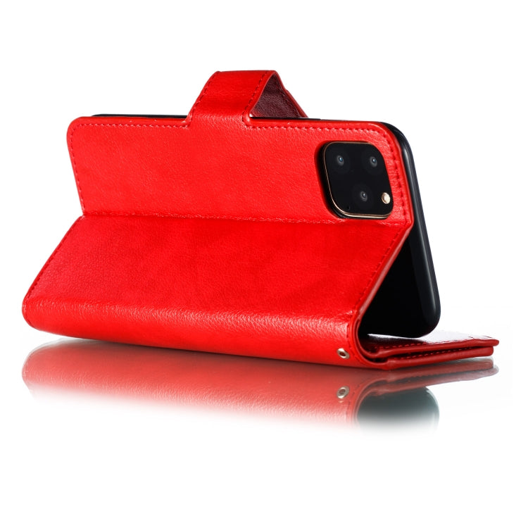 For iPhone 11 Pro Max Litchi Texture Horizontal Flip Leather Case, with Nine Card Slots & Wallet & Photo Frame