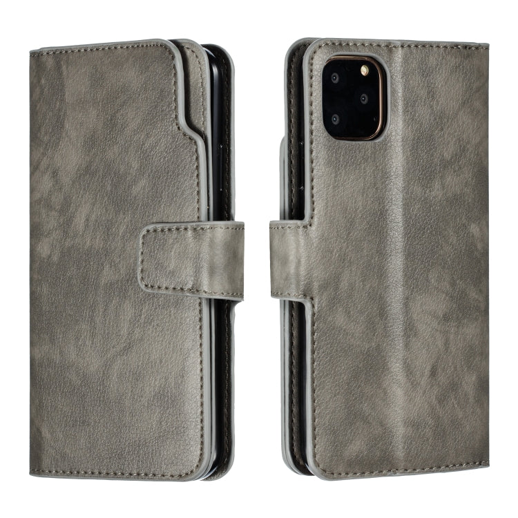 For iPhone 11 Pro Max Litchi Texture Horizontal Flip Leather Case, with Nine Card Slots & Wallet & Photo Frame