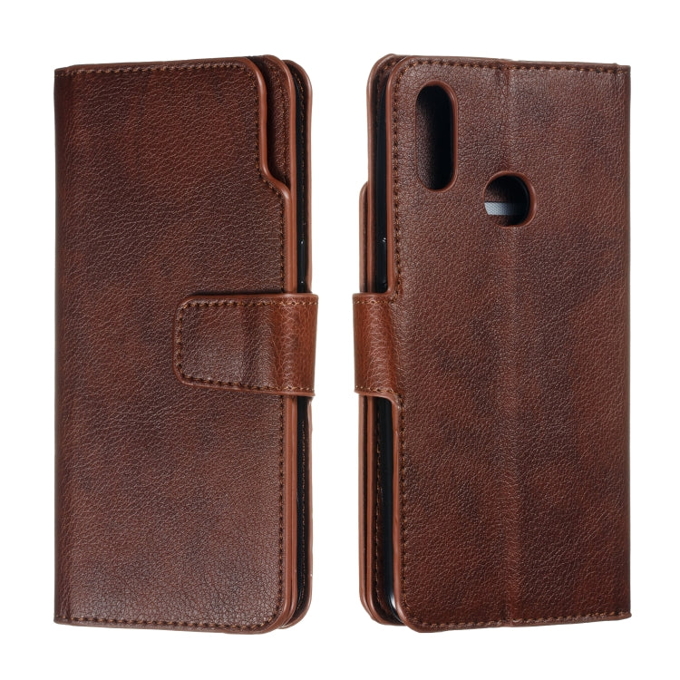 For Galaxy A10s Litchi Texture Horizontal Flip Leather Case