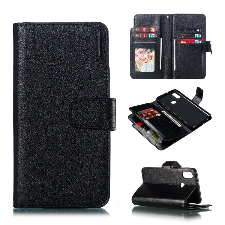 For Galaxy A10s Litchi Texture Horizontal Flip Leather Case