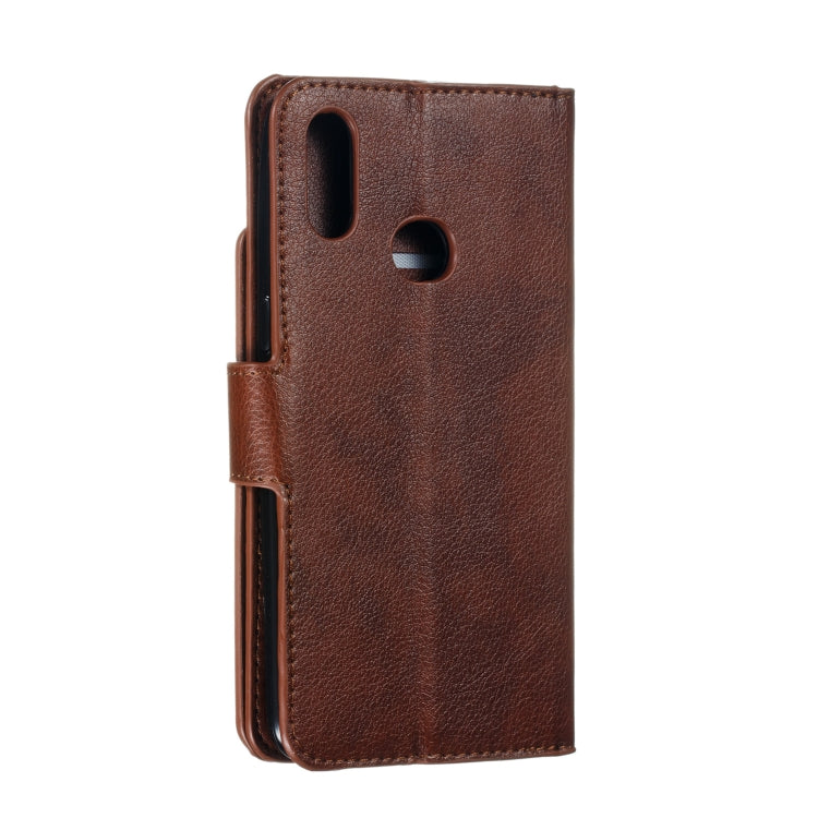 For Galaxy A10s Litchi Texture Horizontal Flip Leather Case