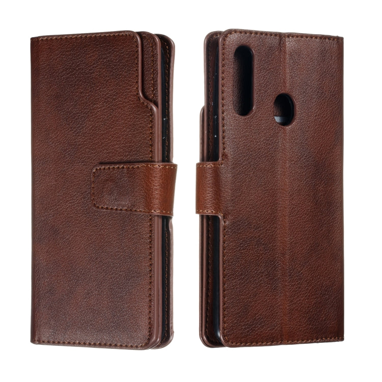 For Galaxy A20s Litchi Texture Horizontal Flip Leather Case