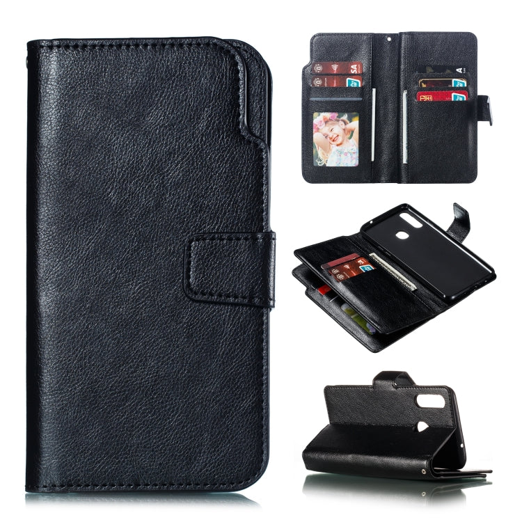 For Galaxy A20s Litchi Texture Horizontal Flip Leather Case