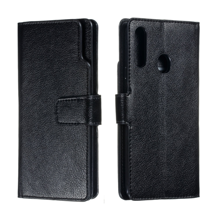 For Galaxy A20s Litchi Texture Horizontal Flip Leather Case