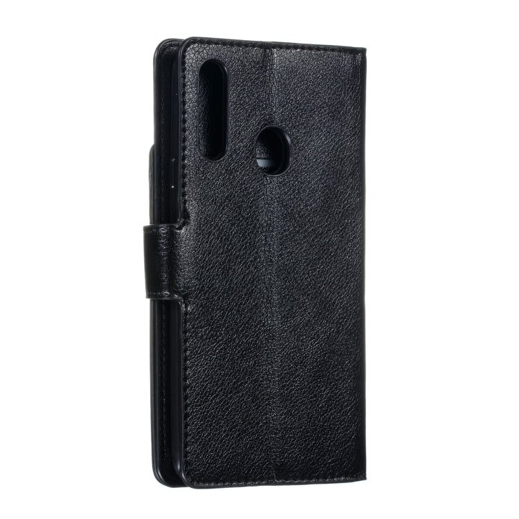 For Galaxy A20s Litchi Texture Horizontal Flip Leather Case