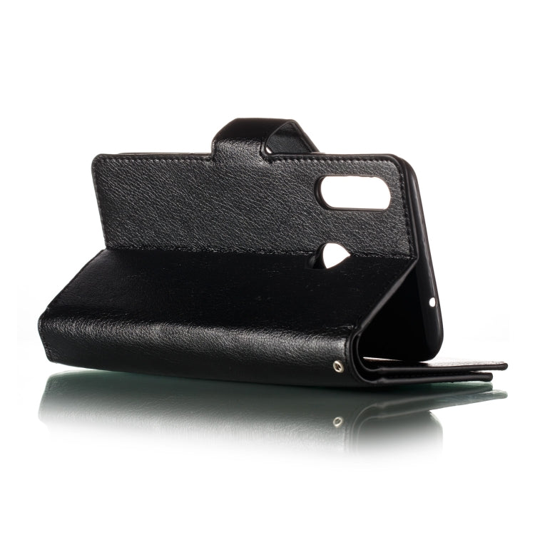 For Galaxy A20s Litchi Texture Horizontal Flip Leather Case