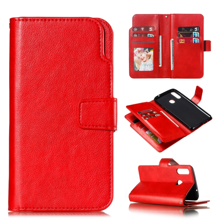 For Galaxy A20s Litchi Texture Horizontal Flip Leather Case