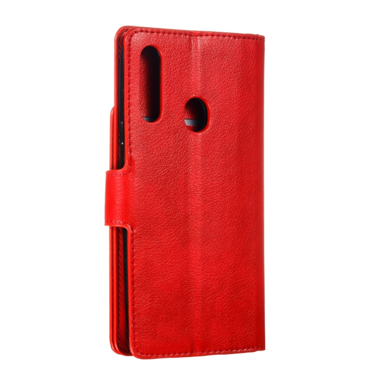 For Galaxy A20s Litchi Texture Horizontal Flip Leather Case