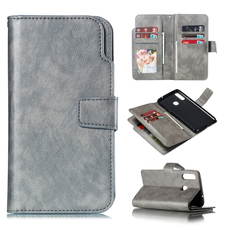 For Galaxy A20s Litchi Texture Horizontal Flip Leather Case