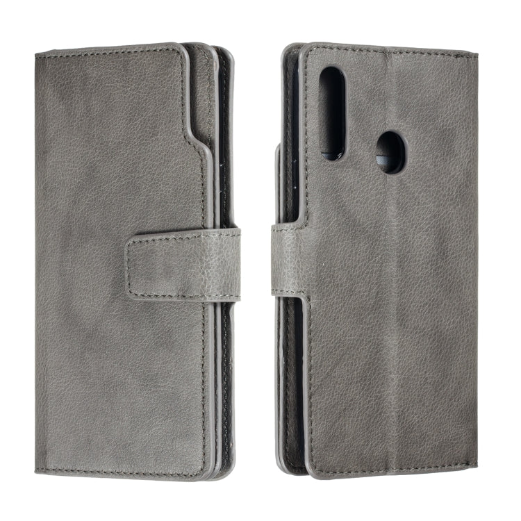 For Galaxy A20s Litchi Texture Horizontal Flip Leather Case