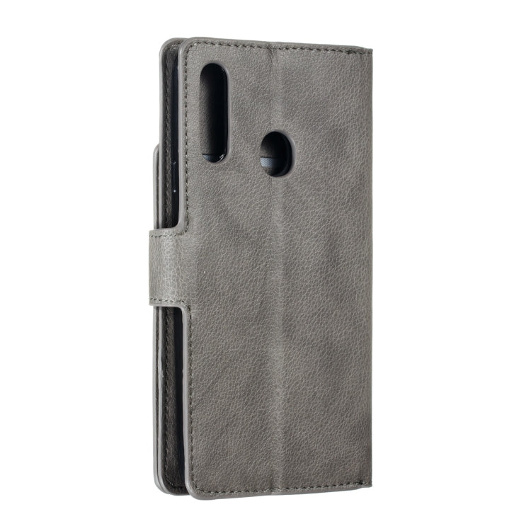 For Galaxy A20s Litchi Texture Horizontal Flip Leather Case