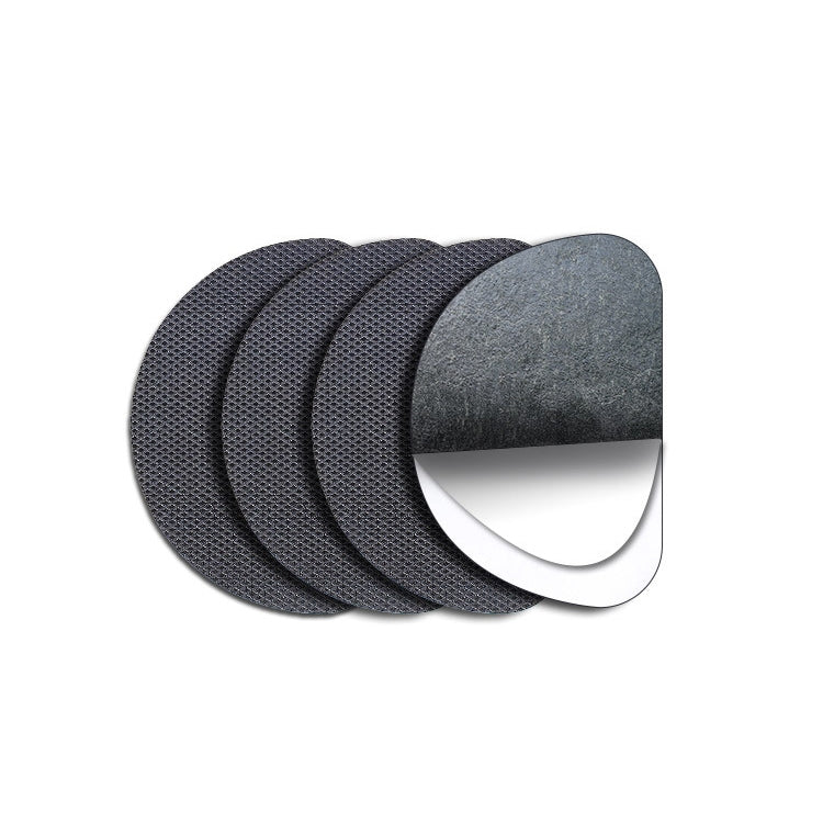 10 PCS 020 Wear-resistant Non-slip Rubber Shoe Bottom Sticker Pads High Heels Forefoot Anti-skid Pad(Black)