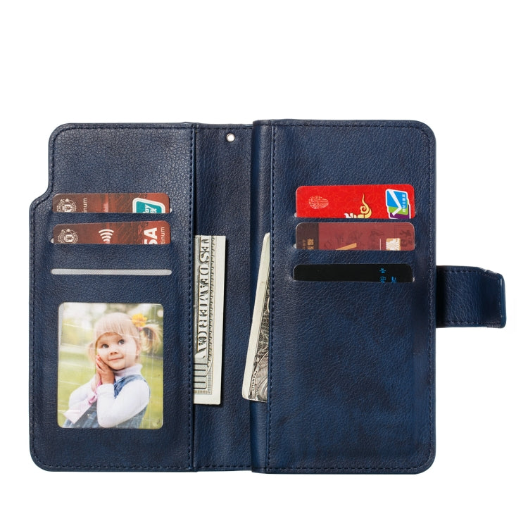 For Galaxy M30s Litchi Texture Horizontal Flip Leather Case, with Nine Card Slots & Wallet & Photo Frame