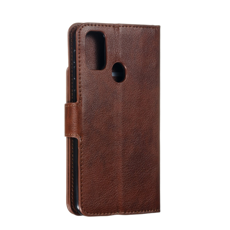 For Galaxy M30s Litchi Texture Horizontal Flip Leather Case, with Nine Card Slots & Wallet & Photo Frame