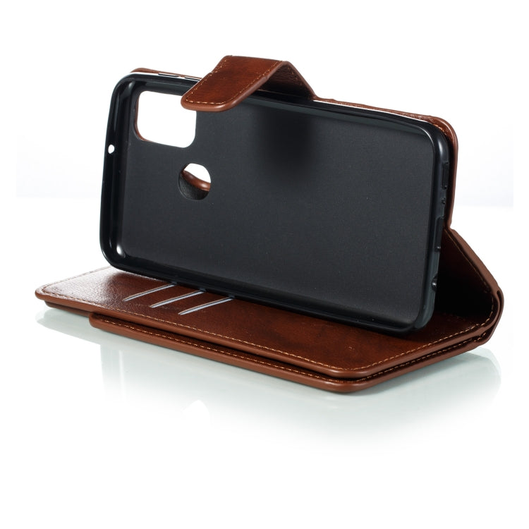 For Galaxy M30s Litchi Texture Horizontal Flip Leather Case, with Nine Card Slots & Wallet & Photo Frame