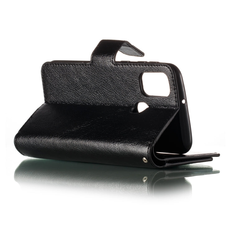 For Galaxy M30s Litchi Texture Horizontal Flip Leather Case, with Nine Card Slots & Wallet & Photo Frame