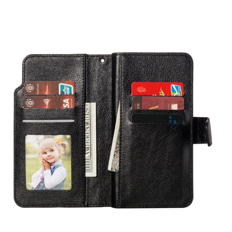 For Galaxy M30s Litchi Texture Horizontal Flip Leather Case, with Nine Card Slots & Wallet & Photo Frame