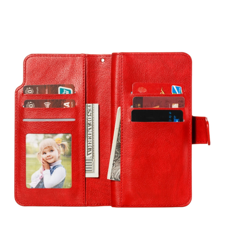 For Galaxy M30s Litchi Texture Horizontal Flip Leather Case, with Nine Card Slots & Wallet & Photo Frame
