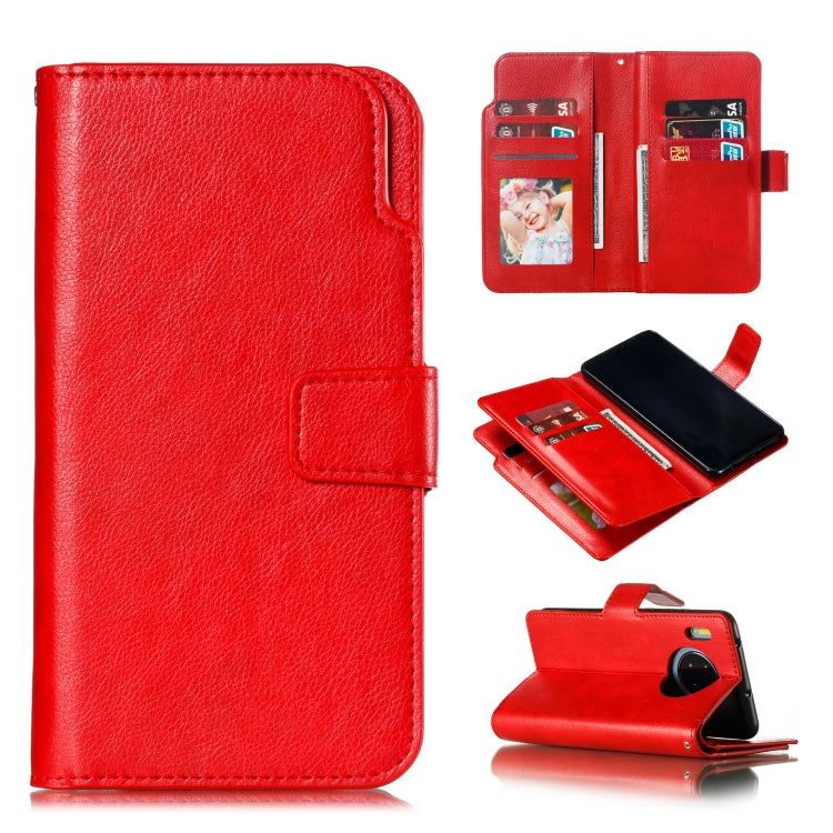 For Huawei Mate 30 Litchi Texture Horizontal Flip Leather Case, with Nine Card Slots & Wallet & Photo Frame