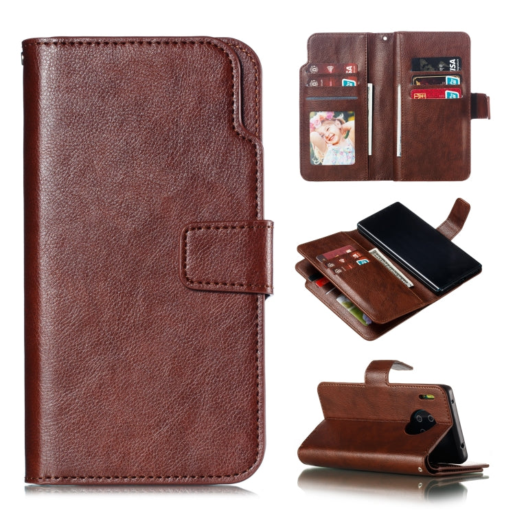 For Huawei Mate 30 Pro Litchi Texture Horizontal Flip Leather Case, with Nine Card Slots & Wallet & Photo Frame