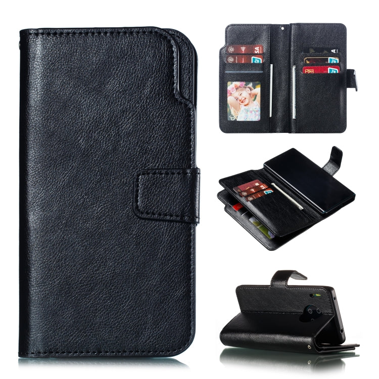 For Huawei Mate 30 Pro Litchi Texture Horizontal Flip Leather Case, with Nine Card Slots & Wallet & Photo Frame