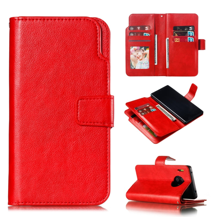 For Huawei Mate 30 Pro Litchi Texture Horizontal Flip Leather Case, with Nine Card Slots & Wallet & Photo Frame