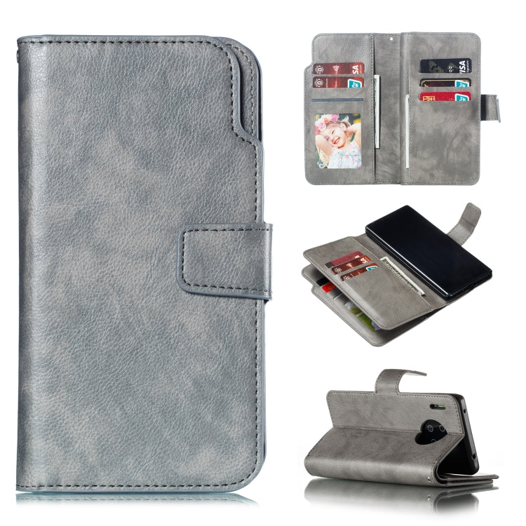 For Huawei Mate 30 Pro Litchi Texture Horizontal Flip Leather Case, with Nine Card Slots & Wallet & Photo Frame