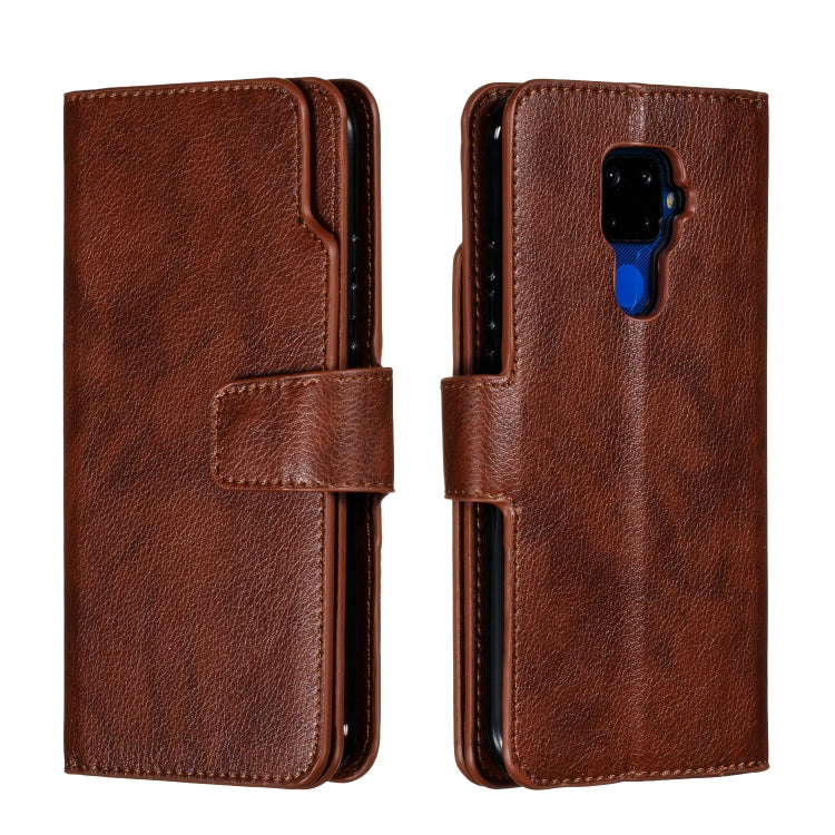 For Huawei Mate 30 Lite Litchi Texture Horizontal Flip Leather Case, with Nine Card Slots & Wallet & Photo Frame