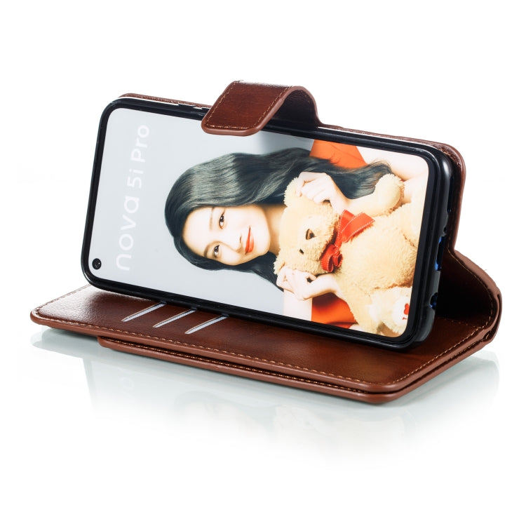 For Huawei Mate 30 Lite Litchi Texture Horizontal Flip Leather Case, with Nine Card Slots & Wallet & Photo Frame