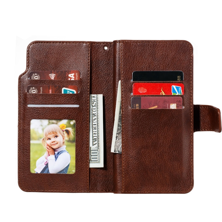 For Huawei Mate 30 Lite Litchi Texture Horizontal Flip Leather Case, with Nine Card Slots & Wallet & Photo Frame