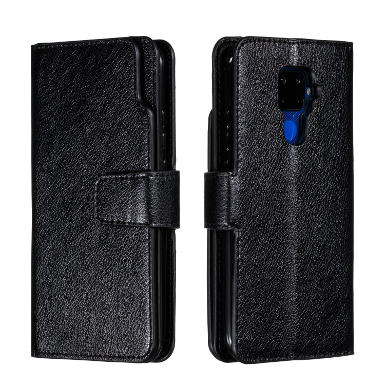 For Huawei Mate 30 Lite Litchi Texture Horizontal Flip Leather Case, with Nine Card Slots & Wallet & Photo Frame