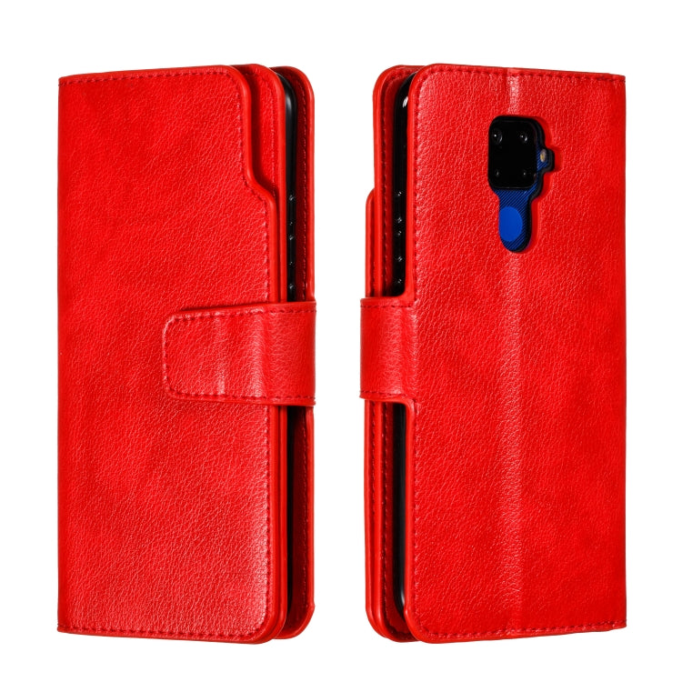 For Huawei Mate 30 Lite Litchi Texture Horizontal Flip Leather Case, with Nine Card Slots & Wallet & Photo Frame