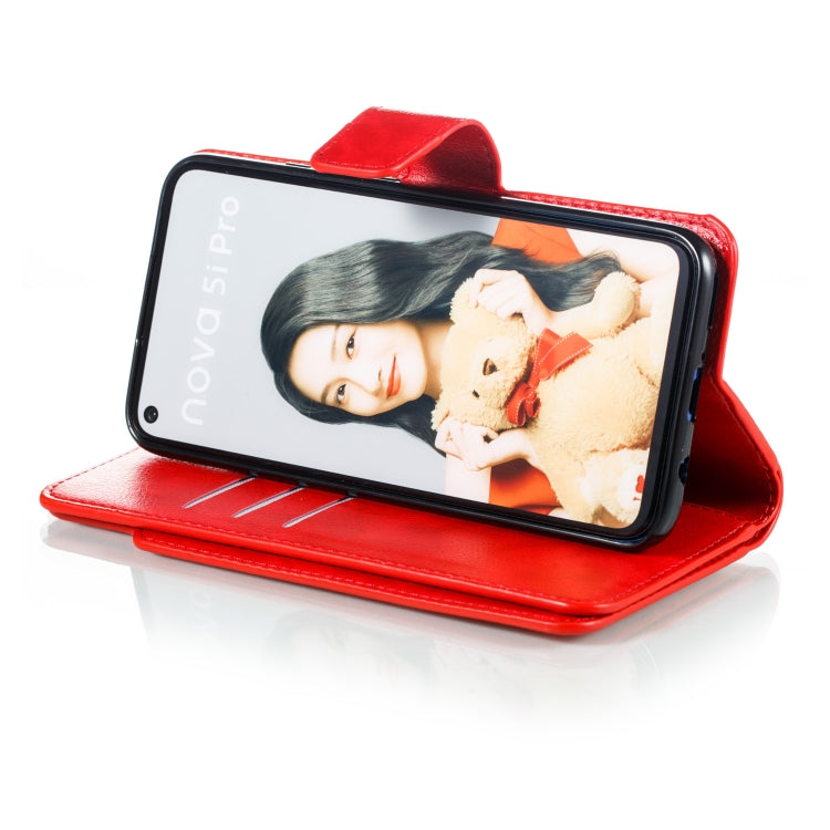 For Huawei Mate 30 Lite Litchi Texture Horizontal Flip Leather Case, with Nine Card Slots & Wallet & Photo Frame