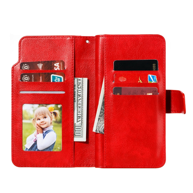 For Huawei Mate 30 Lite Litchi Texture Horizontal Flip Leather Case, with Nine Card Slots & Wallet & Photo Frame