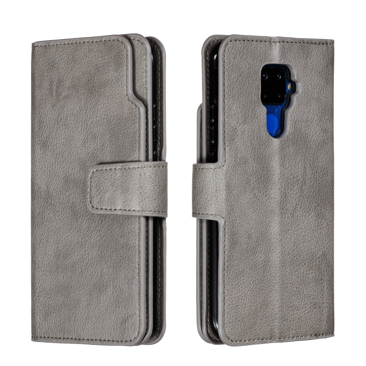 For Huawei Mate 30 Lite Litchi Texture Horizontal Flip Leather Case, with Nine Card Slots & Wallet & Photo Frame