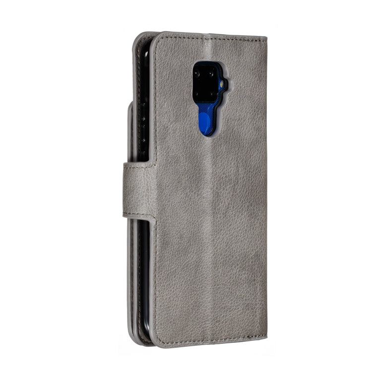 For Huawei Mate 30 Lite Litchi Texture Horizontal Flip Leather Case, with Nine Card Slots & Wallet & Photo Frame