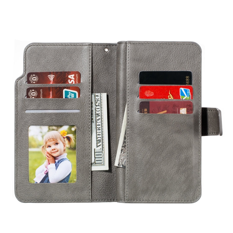 For Huawei Mate 30 Lite Litchi Texture Horizontal Flip Leather Case, with Nine Card Slots & Wallet & Photo Frame