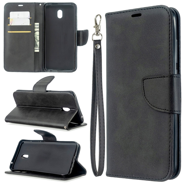 For Xiaomi Redmi 8A Lambskin Texture Pure Color Horizontal Flip PU Leather Case with Holder & Card Slots & Wallet & Lanyard