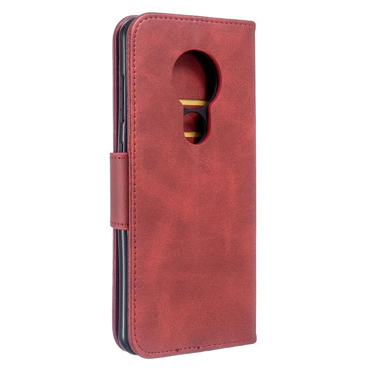 For Nokia 6.2 / 7.2 Lambskin Texture Pure Color Horizontal Flip PU Leather Case with Holder & Card Slots & Wallet & Lanyard